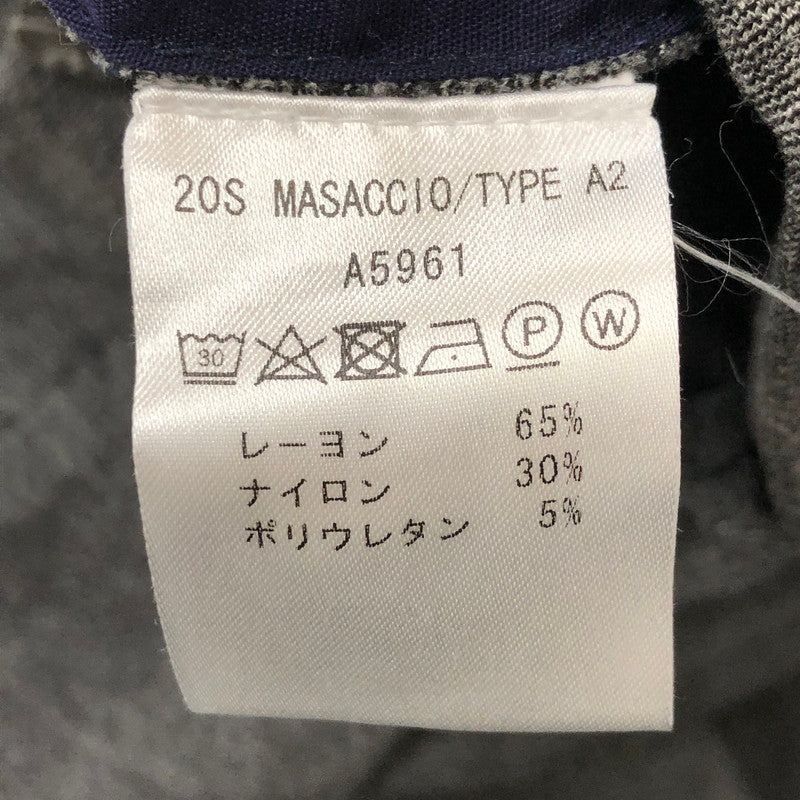 【中古品】【メンズ】 GIABSARCHIVIO ジャブスアルキヴィオ MASACCIO A5961 マサッチョ イージースラックス ボトムス パンツ 143-250522-kk-59-tei サイズ：48 カラー：グレー 万代Net店