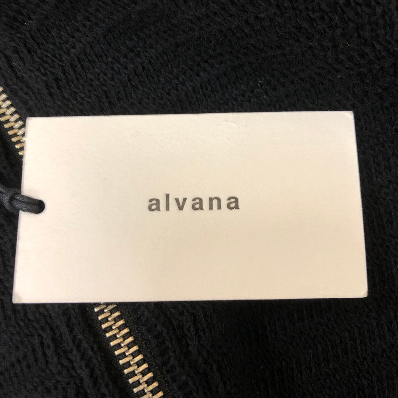 【中古品】【メンズ/レディース】 ALVANA アルヴァナ WOOL DRIVERS KNIT ASW-0067 ウール ドライバーズニット トップス 147-250522-kk-20-tei サイズ：3 カラー：ブラック 万代Net店