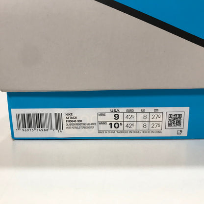 【中古美品】【メンズ】 NIKE ナイキ FN0648-300 ATTACK OIL GREEN AND IRONSTONE アタック オイル グリーン アンド アイアンストーン スニーカー 靴 160-250613-mh-03-fuz サイズ：27 カラー：グリーン 万代Net店