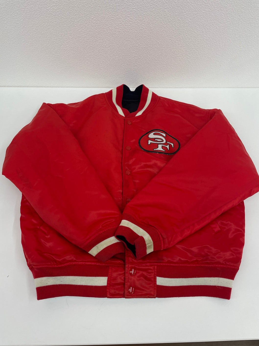 【中古品】【メンズ】  San Francisco 49ers リバーシブルジャケット スタジャン　アウター 146-241223-NK-01-yok サイズ：L カラー：レッド/ブラック系 万代Net店