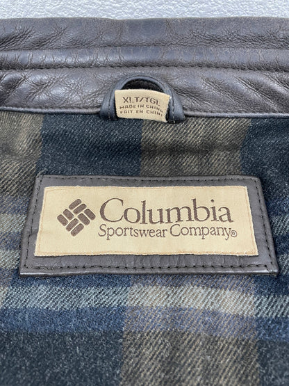 【中古品】【メンズ】 Columbia コロンビア レザージャケット　アウター 147-250108-NK-10-yok サイズ：XL カラー：ブラウン系 万代Net店