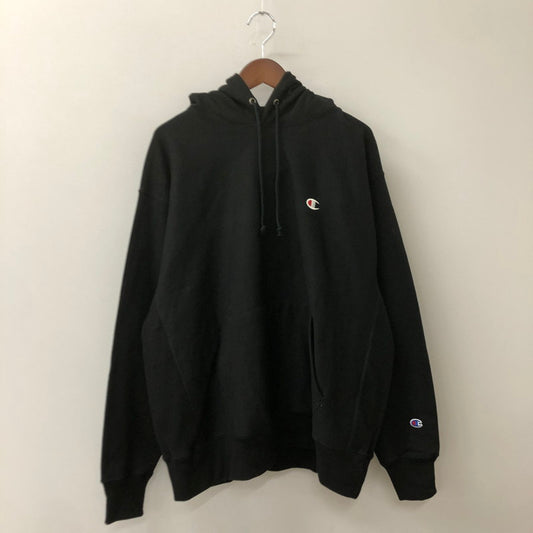 【中古品】【メンズ】 Champion チャンピオン REVERSE WEAVE PULLOVER HOODIE リバース ウィーブ プルオーバー フーディー トップス パーカー 148-250804-ts-06-tei サイズ：XL カラー：ブラック 万代Net店