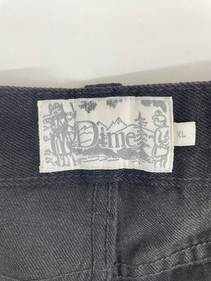 【中古品】【メンズ】  Dime　ダイム　バギーデニムパンツ　背面波型パッチポケット ロゴ 刺繍 145-250213-MI-02-yok サイズ：XL カラー：ブラック系 万代Net店