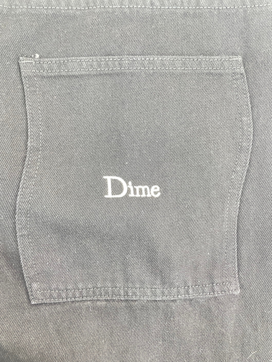 【中古品】【メンズ】  Dime　ダイム　バギーデニムパンツ　背面波型パッチポケット ロゴ 刺繍 145-250213-MI-02-yok サイズ：XL カラー：ブラック系 万代Net店