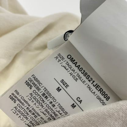 【ジャンク品】【メンズ】 OFF WHITE オフホワイト 21SS テックマーカー オーバーサイズ Tシャツ TECH MARKER S/S OVER TEE ※状態悪い (fuz) 141-250518-nm-10-kit サイズ：M カラー：ホワイト 万代Net店