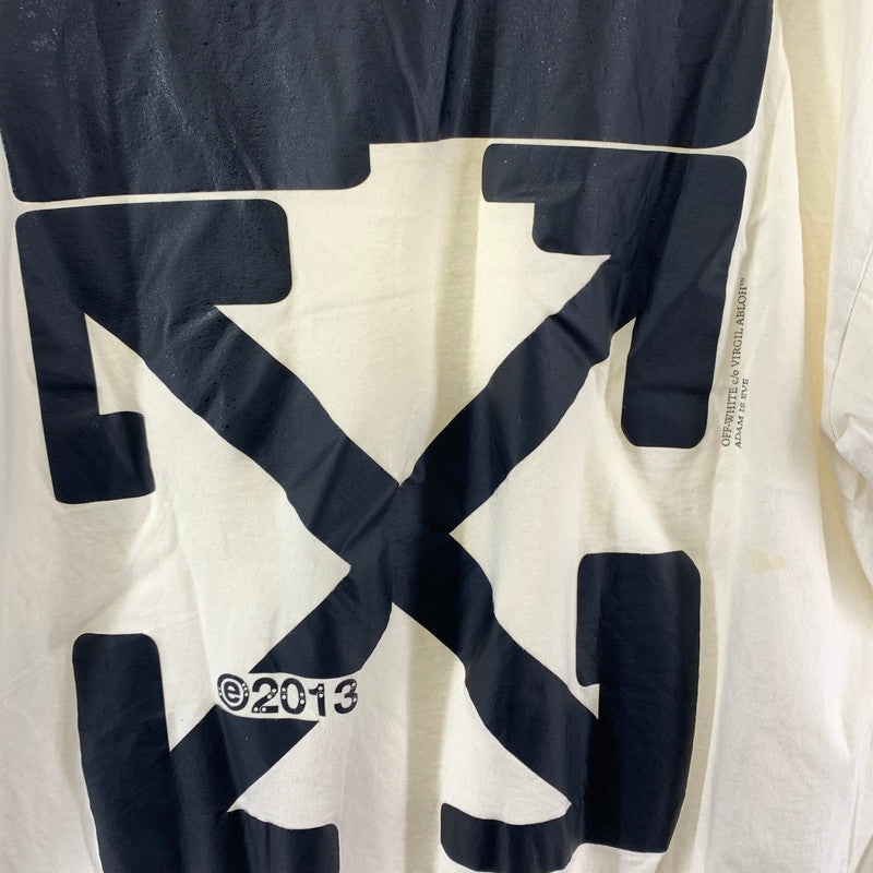 【ジャンク品】【メンズ】 OFF WHITE オフホワイト 21SS テックマーカー オーバーサイズ Tシャツ TECH MARKER S/S OVER TEE ※状態悪い (fuz) 141-250518-nm-10-kit サイズ：M カラー：ホワイト 万代Net店