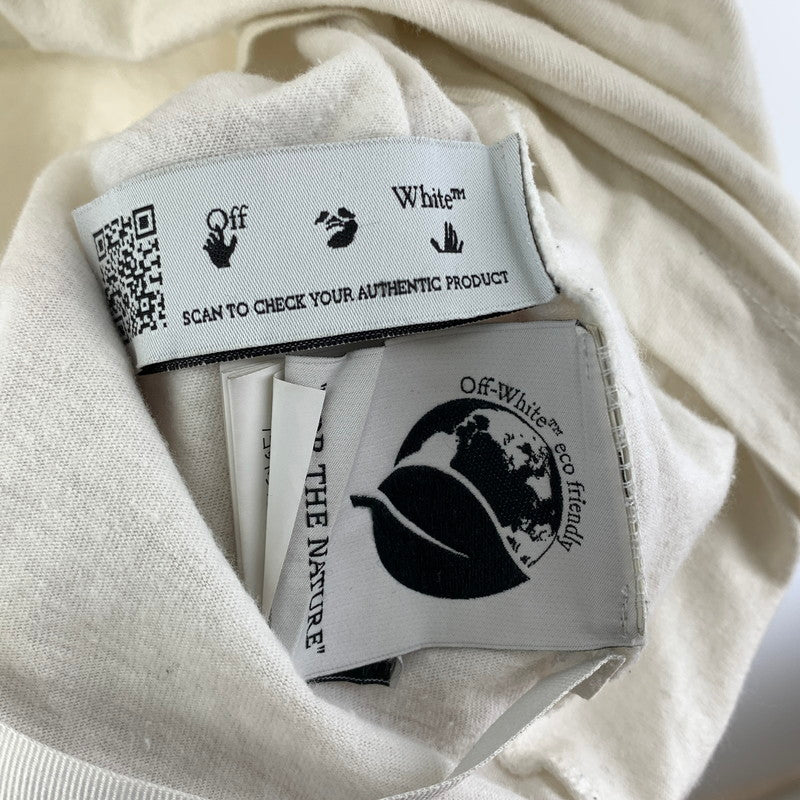【ジャンク品】【メンズ】 OFF WHITE オフホワイト 21SS テックマーカー オーバーサイズ Tシャツ TECH MARKER S/S OVER TEE ※状態悪い (fuz) 141-250518-nm-10-kit サイズ：M カラー：ホワイト 万代Net店