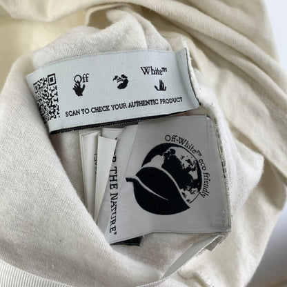 【ジャンク品】【メンズ】 OFF WHITE オフホワイト 21SS テックマーカー オーバーサイズ Tシャツ TECH MARKER S/S OVER TEE ※状態悪い (fuz) 141-250518-nm-10-kit サイズ：M カラー：ホワイト 万代Net店