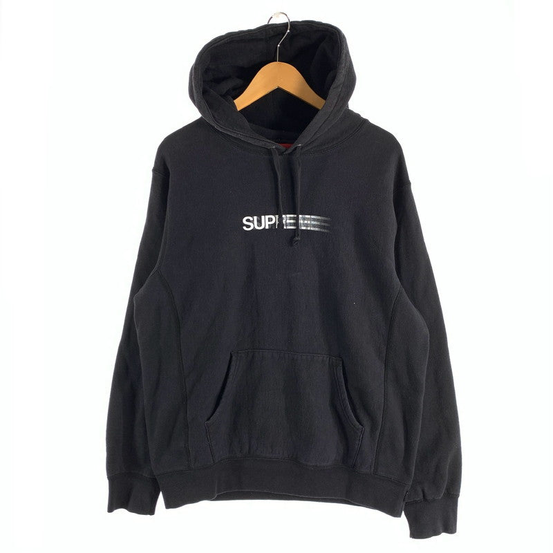 【中古品】【メンズ】 SUPREME MOTION LOGO HOODED SWEATSHIRT シュプリーム モーションロゴ フーディ パーカー ブランド 古着(fuz) 149-260524-gm-02-kit サイズ：L カラー：ブラック 万代Net店