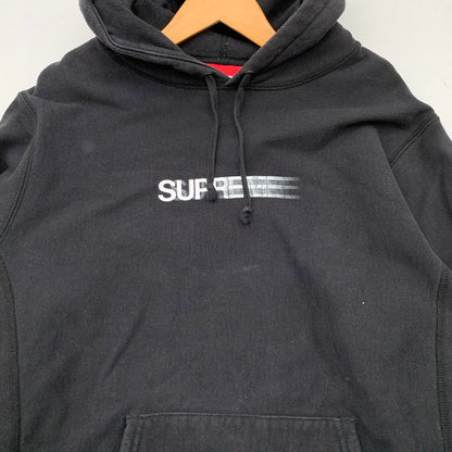 【中古品】【メンズ】 SUPREME MOTION LOGO HOODED SWEATSHIRT シュプリーム モーションロゴ フーディ パーカー ブランド 古着(fuz) 149-260524-gm-02-kit サイズ：L カラー：ブラック 万代Net店