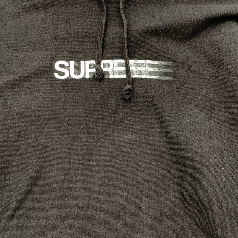 【中古品】【メンズ】 SUPREME MOTION LOGO HOODED SWEATSHIRT シュプリーム モーションロゴ フーディ パーカー ブランド 古着(fuz) 149-260524-gm-02-kit サイズ：L カラー：ブラック 万代Net店