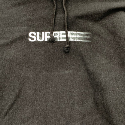 【中古品】【メンズ】 SUPREME MOTION LOGO HOODED SWEATSHIRT シュプリーム モーションロゴ フーディ パーカー ブランド 古着(fuz) 149-260524-gm-02-kit サイズ：L カラー：ブラック 万代Net店