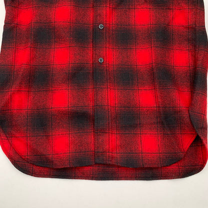 【中古品】【メンズ】 PENDLETON WOOL CHECK SHIRT ペンドルトン ウールチェックシャツ 長袖シャツ ネルシャツ ブランド 古着 (fuz) 145-260524-gm-05-kit サイズ：M カラー：レッド 万代Net店