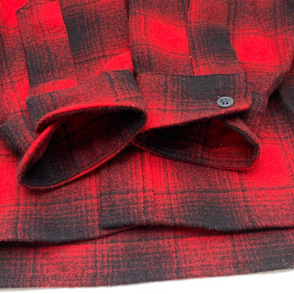 【中古品】【メンズ】 PENDLETON WOOL CHECK SHIRT ペンドルトン ウールチェックシャツ 長袖シャツ ネルシャツ ブランド 古着 (fuz) 145-260524-gm-05-kit サイズ：M カラー：レッド 万代Net店