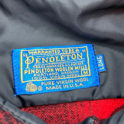【中古品】【メンズ】 PENDLETON WOOL CHECK SHIRT ペンドルトン ウールチェックシャツ 長袖シャツ ネルシャツ ブランド 古着 (fuz) 145-260524-gm-05-kit サイズ：M カラー：レッド 万代Net店