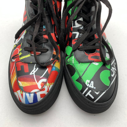 【中古品】【メンズ】 VIVIENNE WESTWOOD CLASSIC TRAINER HIGH ヴィヴィアンウエストウッド ハイカット スニーカー シューズ 靴 ブランド (fuz) 162-260524-gm-19-kit サイズ：40 カラー：ブラック 総柄 万代Net店