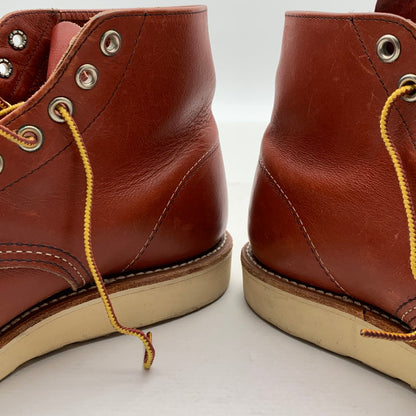 【中古品】【メンズ】 REDWING 8166 レッドウィング プレートゥ ブーツ ワークブーツ ブランド シューズ 靴 (fuz) 164-260524-gm-11-kit サイズ：25.5cm カラー：ブラウン 万代Net店
