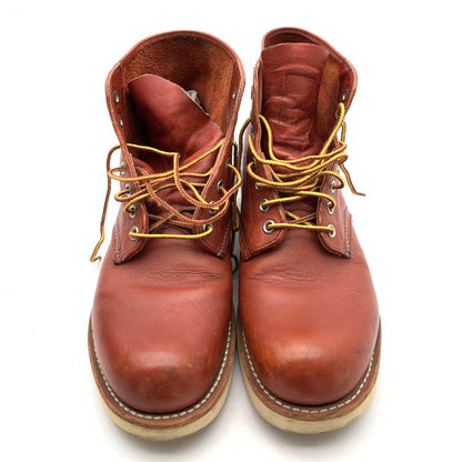 【中古品】【メンズ】 REDWING 8166 レッドウィング プレートゥ ブーツ ワークブーツ ブランド シューズ 靴 (fuz) 164-260524-gm-11-kit サイズ：25.5cm カラー：ブラウン 万代Net店
