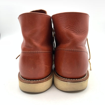 【中古品】【メンズ】 REDWING 8166 レッドウィング プレートゥ ブーツ ワークブーツ ブランド シューズ 靴 (fuz) 164-260524-gm-11-kit サイズ：25.5cm カラー：ブラウン 万代Net店