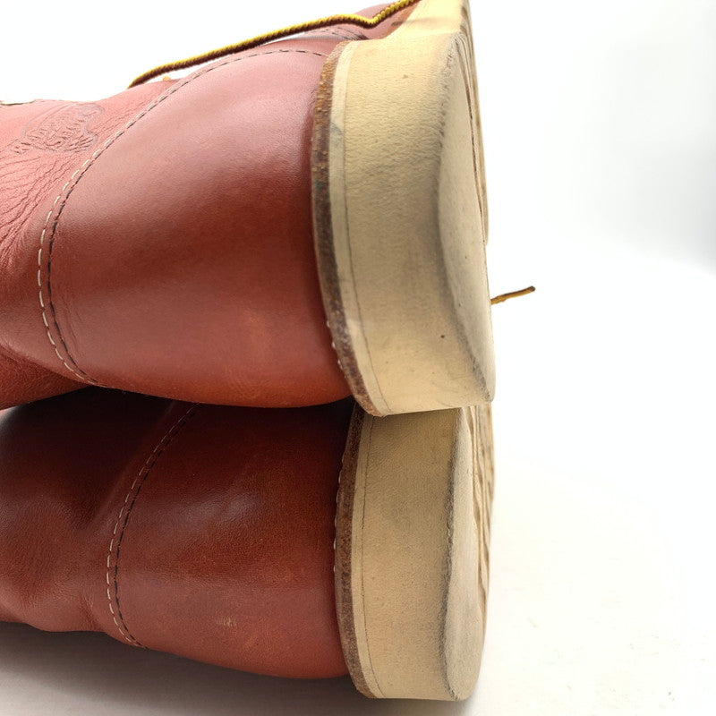 【中古品】【メンズ】 REDWING 8166 レッドウィング プレートゥ ブーツ ワークブーツ ブランド シューズ 靴 (fuz) 164-260524-gm-11-kit サイズ：25.5cm カラー：ブラウン 万代Net店