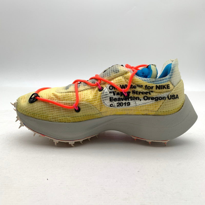 【中古美品】【レディース】 NIKE×OFF-WHITE CD8178-700 WOMEN'S VAPOR STREET ”YELLOW" オフホワイト × ナイキ ウィメンズ ヴェイパーストリート スニーカー (fuz) 160-260524-gm-17-kit サイズ：24.5cm カラー：イエロー 万代Net店