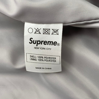 【中古品】【メンズ】 SUPREME POLY DIAMOND QUILTED HOODED JACKET シュプリーム ジャケット ブルゾン ジップアップ ブランド 古着 (fuz) 149-260524-gm-01-kit サイズ：S カラー：グレー 総柄 万代Net店