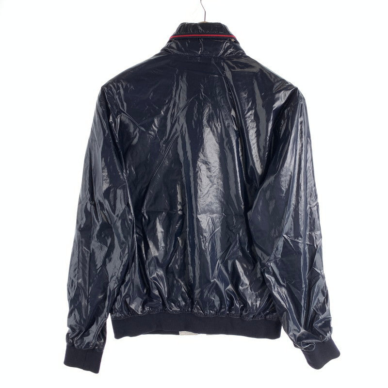 【中古品】【メンズ】 GUCCI グッチ シェリーライン ナイロンジャケット ブルゾン ジップアップジャケット ブランド アウター 古着 (fuz) 141-260524-gm-03-kit サイズ：50 カラー：ネイビー 万代Net店