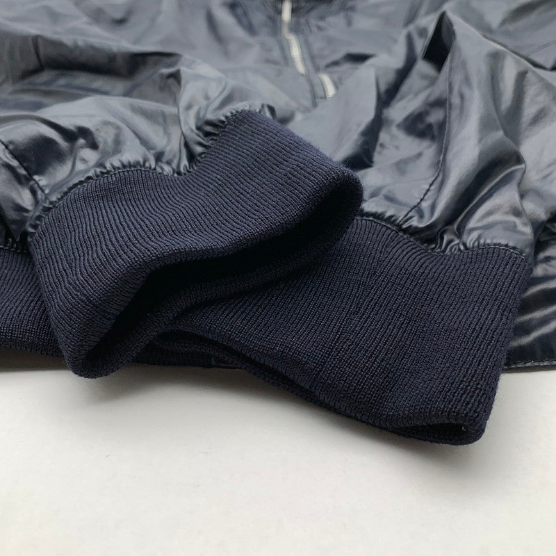 【中古品】【メンズ】 GUCCI グッチ シェリーライン ナイロンジャケット ブルゾン ジップアップジャケット ブランド アウター 古着 (fuz) 141-260524-gm-03-kit サイズ：50 カラー：ネイビー 万代Net店