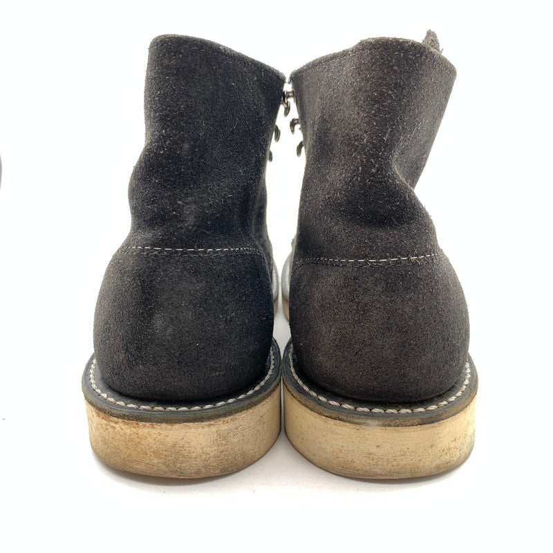 【中古品】【メンズ】 REDWING 8174 レッドウィング プレーントゥ スウェード ブーツ シューズ 靴 ワークブーツ (fuz) 164-260524-gm-12-kit サイズ：26cm カラー：ブラック 万代Net店