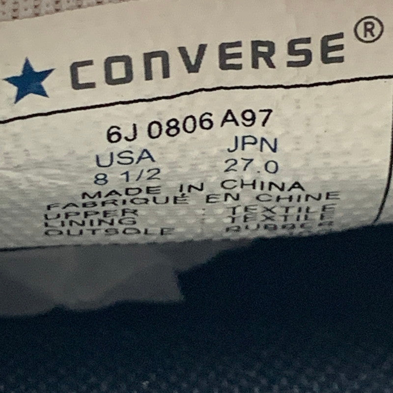 【中古品】【メンズ】 NUMBER NINE×CONVERSE JACK PURCELL N(N) OX コンバース×ナンバーナイン ジャックパーセル スニーカー シューズ 靴 (fuz) 162-260524-gm-16-kit サイズ：27cm カラー：ブラック ホワイト 万代Net店