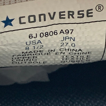 【中古品】【メンズ】 NUMBER NINE×CONVERSE JACK PURCELL N(N) OX コンバース×ナンバーナイン ジャックパーセル スニーカー シューズ 靴 (fuz) 162-260524-gm-16-kit サイズ：27cm カラー：ブラック ホワイト 万代Net店
