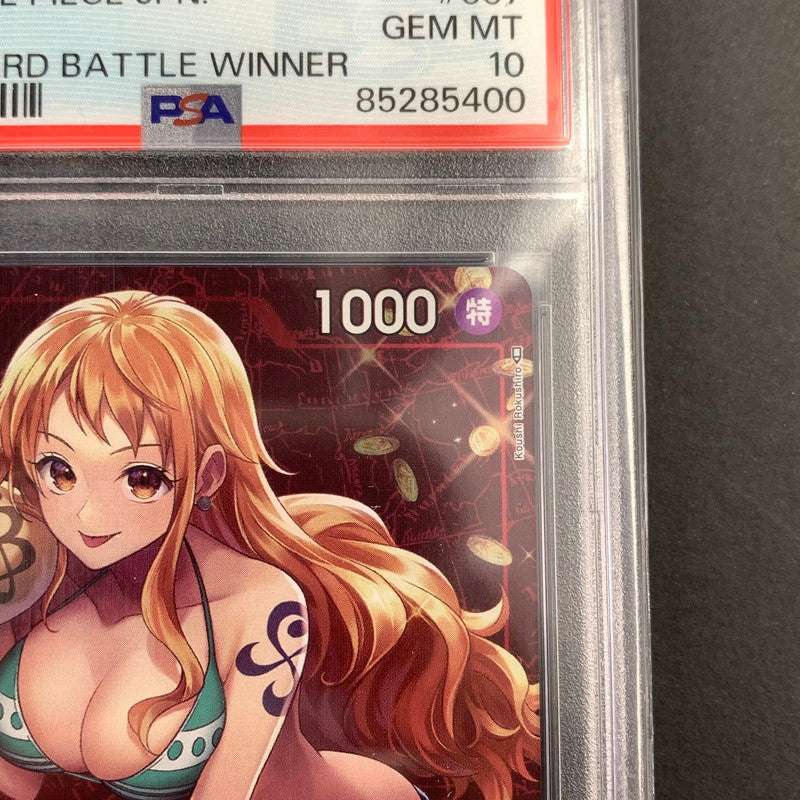 【中古美品】 PSA10 ワンピースカード C ナミ (パラレル) ST01-007H1 トレカ 071-260624-KY-16-fuz 万代Net店