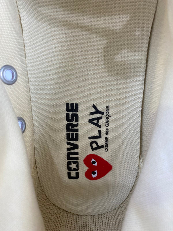 【中古美品】【レディース】 PLAY COMME DES GARCONS プレイ コムデギャルソン × CONVERSE コンバース ALL STAR HI オールスター ハイ スニーカー 166-250914-em-50-min サイズ：23.0cm カラー：ホワイト 万代Net店
