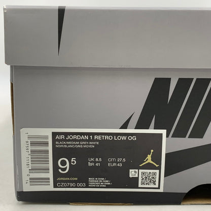 【中古品】【メンズ】 NIKE ナイキ CZ0790-003 AIR JORDAN 1 RETRO LOW OG エア ジョーダン 1 レトロ ロー オリジナル スニーカー シューズ 靴 160-250919-cs-05-izu サイズ：27.5cm カラー：BLACK/MEDEIUM GREY-WHITE 万代Net店