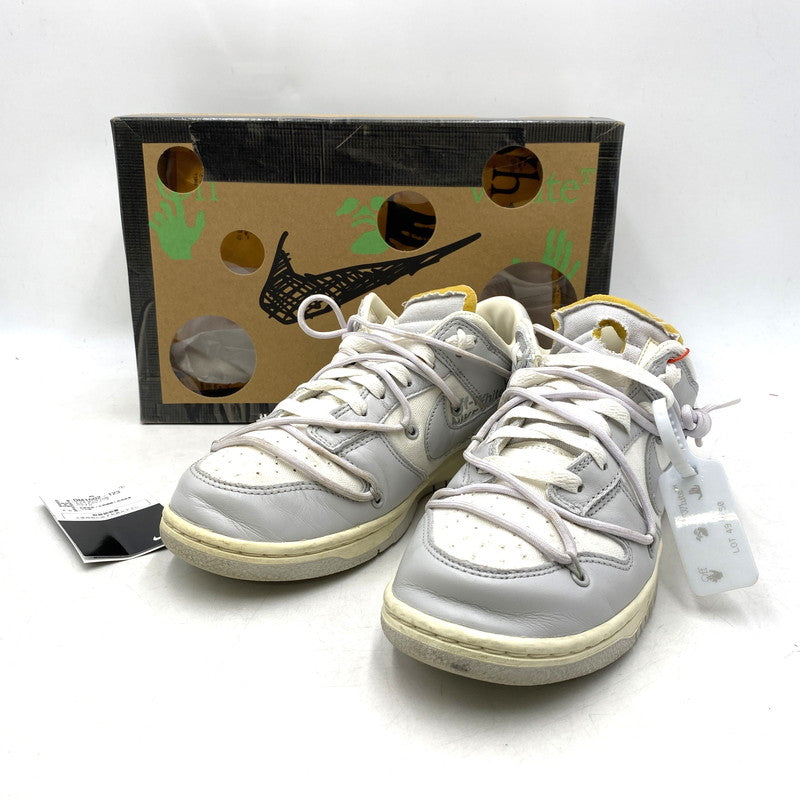 【中古品】【メンズ】 NIKE ナイキ ×OFF-WHITE オフホワイト DM1602-123 DUNK LOW ダンク ロウ 1 OF 50 49 スニーカー シューズ 靴 160-250920-ya-22-izu サイズ：26.5cm カラー：GREY-WHITE 万代Net店