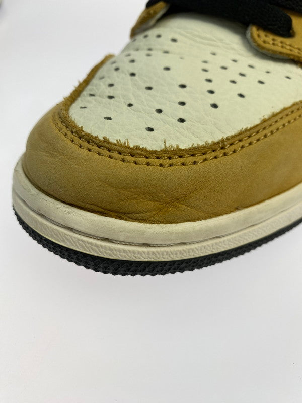 【中古品】【メンズ】 NIKE ナイキ JORDAN 1 RETRO HIGH OG ROOKIE OF THE YEAR 555088-700 エアジョーダン 1 レトロ ハイ オージー ルーキー オブ ザ イヤー スニーカー 靴 160-250909-kk-33-min カラー：GOLDEN HARVEST/BLACK-SAIL 万代Net店