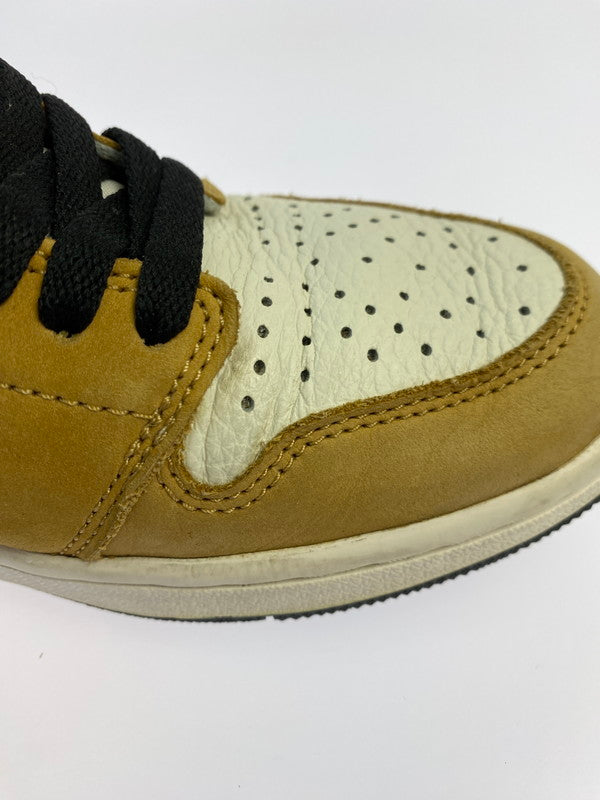 【中古品】【メンズ】 NIKE ナイキ JORDAN 1 RETRO HIGH OG ROOKIE OF THE YEAR 555088-700 エアジョーダン 1 レトロ ハイ オージー ルーキー オブ ザ イヤー スニーカー 靴 160-250909-kk-33-min カラー：GOLDEN HARVEST/BLACK-SAIL 万代Net店
