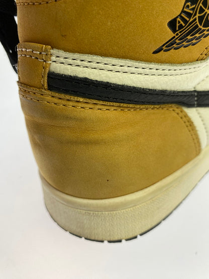 【中古品】【メンズ】 NIKE ナイキ JORDAN 1 RETRO HIGH OG ROOKIE OF THE YEAR 555088-700 エアジョーダン 1 レトロ ハイ オージー ルーキー オブ ザ イヤー スニーカー 靴 160-250909-kk-33-min カラー：GOLDEN HARVEST/BLACK-SAIL 万代Net店