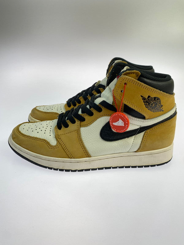 【中古品】【メンズ】 NIKE ナイキ JORDAN 1 RETRO HIGH OG ROOKIE OF THE YEAR 555088-700 エアジョーダン 1 レトロ ハイ オージー ルーキー オブ ザ イヤー スニーカー 靴 160-250909-kk-33-min カラー：GOLDEN HARVEST/BLACK-SAIL 万代Net店