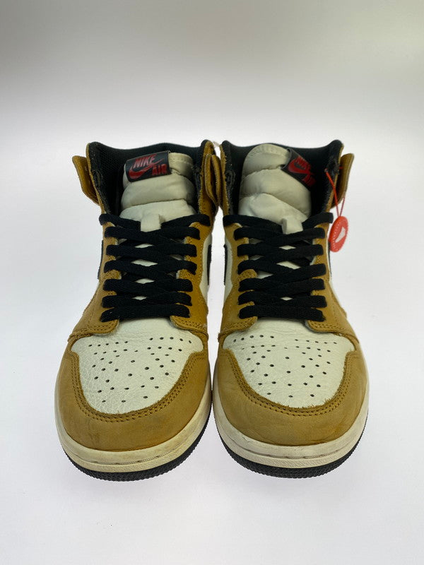 【中古品】【メンズ】 NIKE ナイキ JORDAN 1 RETRO HIGH OG ROOKIE OF THE YEAR 555088-700 エアジョーダン 1 レトロ ハイ オージー ルーキー オブ ザ イヤー スニーカー 靴 160-250909-kk-33-min カラー：GOLDEN HARVEST/BLACK-SAIL 万代Net店