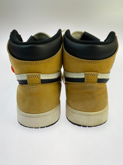 【中古品】【メンズ】 NIKE ナイキ JORDAN 1 RETRO HIGH OG ROOKIE OF THE YEAR 555088-700 エアジョーダン 1 レトロ ハイ オージー ルーキー オブ ザ イヤー スニーカー 靴 160-250909-kk-33-min カラー：GOLDEN HARVEST/BLACK-SAIL 万代Net店