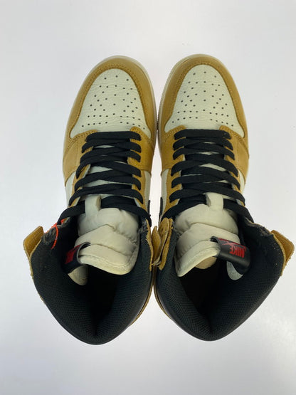 【中古品】【メンズ】 NIKE ナイキ JORDAN 1 RETRO HIGH OG ROOKIE OF THE YEAR 555088-700 エアジョーダン 1 レトロ ハイ オージー ルーキー オブ ザ イヤー スニーカー 靴 160-250909-kk-33-min カラー：GOLDEN HARVEST/BLACK-SAIL 万代Net店