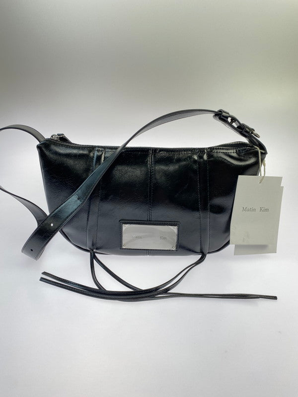 【LIFTる。景品】【中古美品】【レディース】 MATIN KIM SHOULDER BAG MK2411BG002M マーティンキム ショルダーバッグ カバン 188-250917-yn-04-min カラー：ブラック 万代Net店