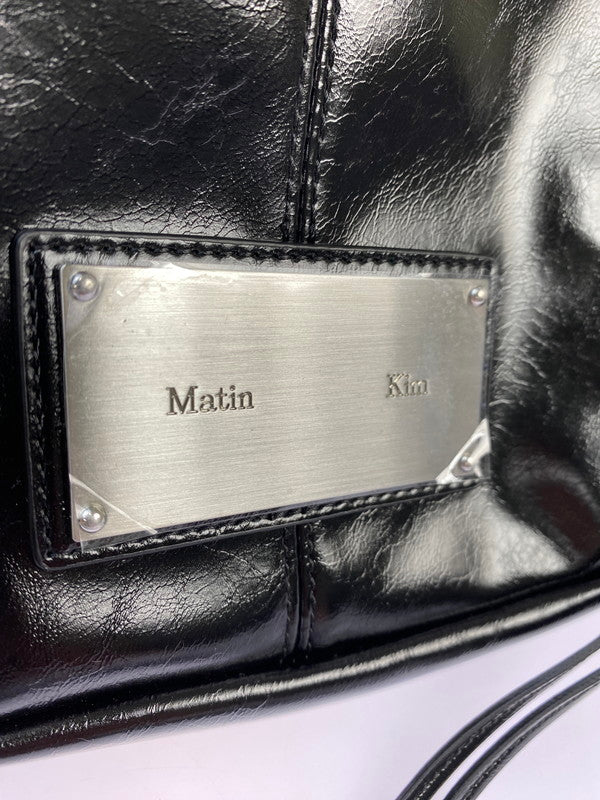【LIFTる。景品】【中古美品】【レディース】 MATIN KIM SHOULDER BAG MK2411BG002M マーティンキム ショルダーバッグ カバン 188-250917-yn-04-min カラー：ブラック 万代Net店