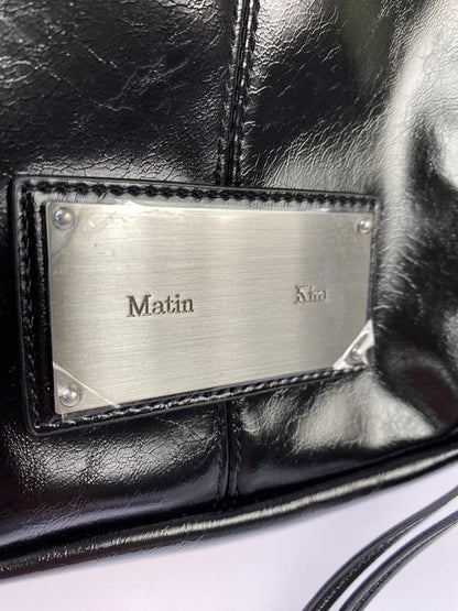 【LIFTる。景品】【中古美品】【レディース】 MATIN KIM SHOULDER BAG MK2411BG002M マーティンキム ショルダーバッグ カバン 188-250917-yn-04-min カラー：ブラック 万代Net店