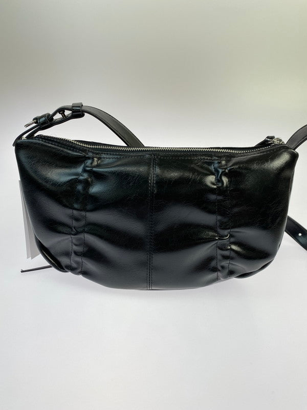【LIFTる。景品】【中古美品】【レディース】 MATIN KIM SHOULDER BAG MK2411BG002M マーティンキム ショルダーバッグ カバン 188-250917-yn-04-min カラー：ブラック 万代Net店
