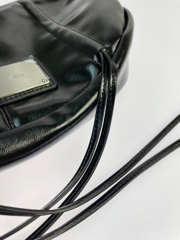 【LIFTる。景品】【中古美品】【レディース】 MATIN KIM SHOULDER BAG MK2411BG002M マーティンキム ショルダーバッグ カバン 188-250917-yn-04-min カラー：ブラック 万代Net店