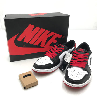 【中古美品】【メンズ】 NIKE ナイキ AIR JORDAN 1 RETRO LOW OG BLACK TOE CZ0790-106 エアジョーダン1 レトロ ロー OG ブラック トゥ スニーカー 靴 160-250928-rt-04-tag サイズ：26.5cm US 8.5 カラー：WHITE/BLACK-VARSITY RED 万代Net店