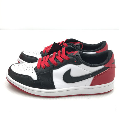 【中古美品】【メンズ】 NIKE ナイキ AIR JORDAN 1 RETRO LOW OG BLACK TOE CZ0790-106 エアジョーダン1 レトロ ロー OG ブラック トゥ スニーカー 靴 160-250928-rt-04-tag サイズ：26.5cm US 8.5 カラー：WHITE/BLACK-VARSITY RED 万代Net店