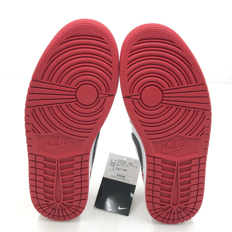 【中古美品】【メンズ】 NIKE ナイキ AIR JORDAN 1 RETRO LOW OG BLACK TOE CZ0790-106 エアジョーダン1 レトロ ロー OG ブラック トゥ スニーカー 靴 160-250928-rt-04-tag サイズ：26.5cm US 8.5 カラー：WHITE/BLACK-VARSITY RED 万代Net店